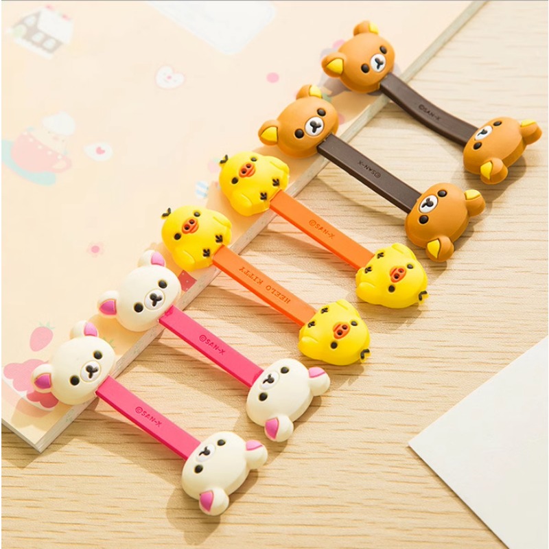 Earphones - Kartun Jepang san-x rilakkuma kabel winder