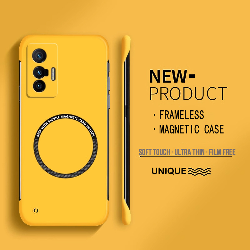 Ultra Thin Frameless Phone Cover - Casing ponsel tanpa bingkai magnetik PC