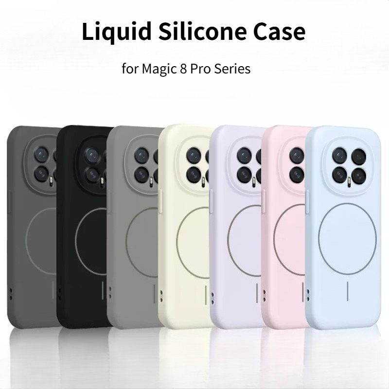 Liquid Silicone Magnetic Phone Case - Casing Ponsel Silikon Cair Asli Modis