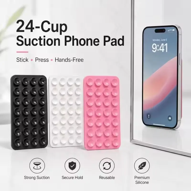 Phone Cases - Bracket Perekat Dinding Silikon Kreatif Multifungsi,