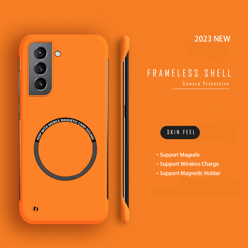 Ultra Thin Frameless Phone Cover - Casing ponsel magnetik tanpa bingkai PC
