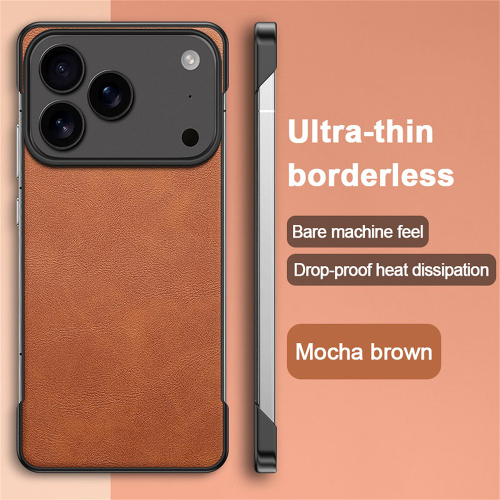 Ultra Thin Frameless Phone Cover - Casing Ponsel Kulit Klasik Ultra Tipis