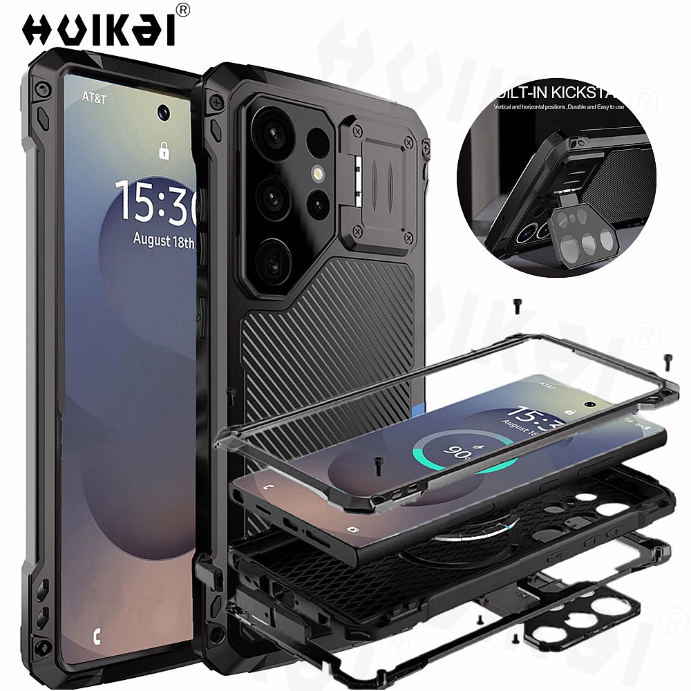 Heavy Duty 360 Full Body Protective Case - Casing untuk Samsung Galaxy S25 Ultra