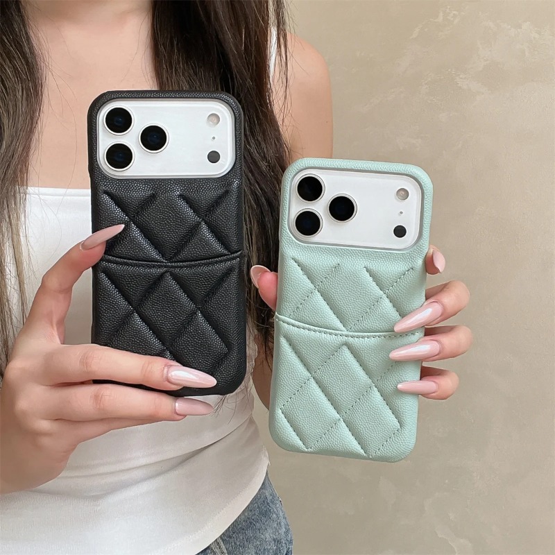 Leather Wallet Card Holder Phone Cover - Dompet Penutup Belakang Ponsel dengan Slot