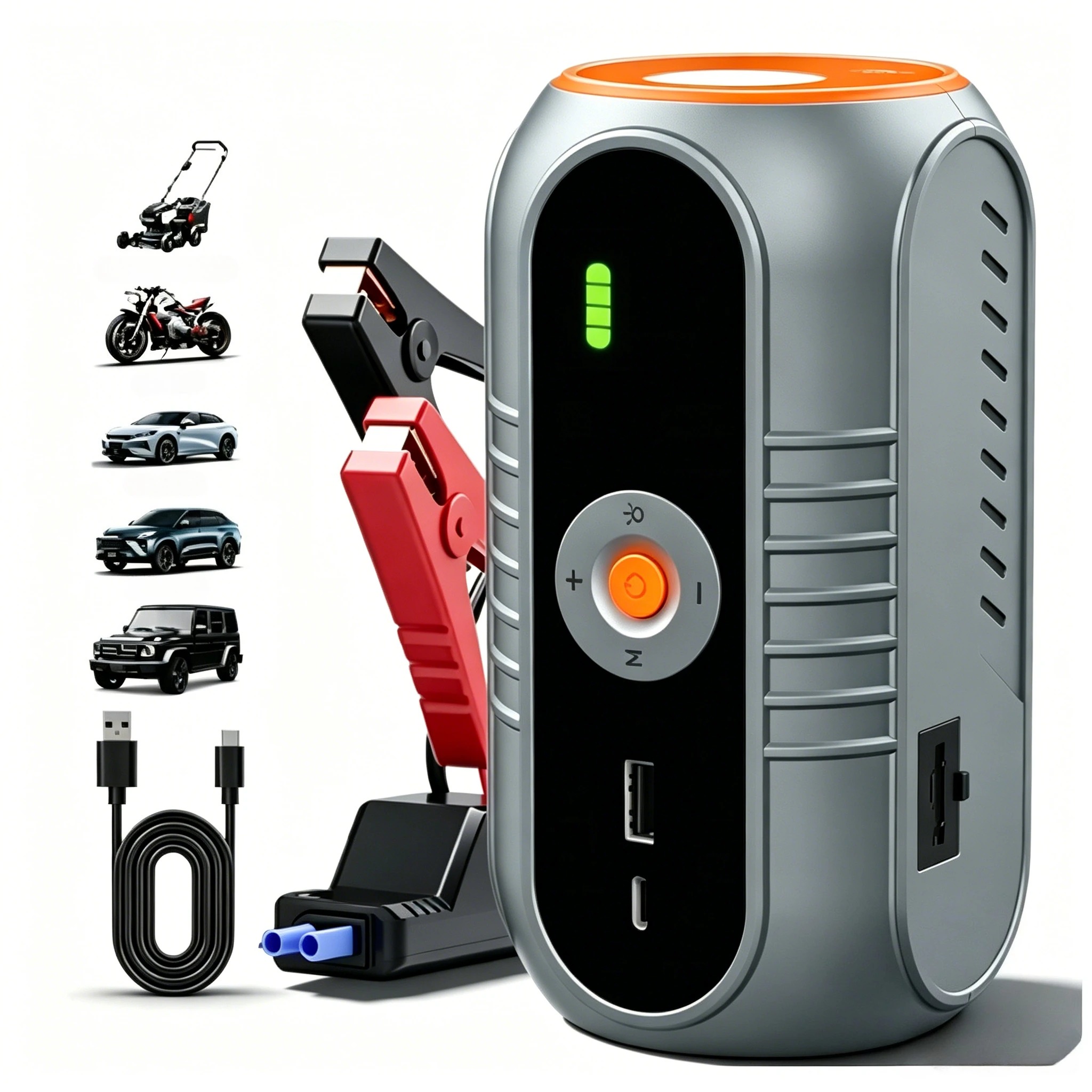 Power Banks - Jump Starter Mobil dengan Kompresor Udara,