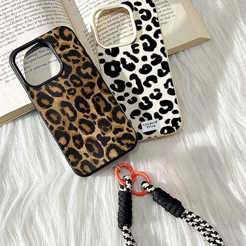 Vintage Floral Pattern Soft Case - Casing Ponsel Motif Leopard Vintage Untuk