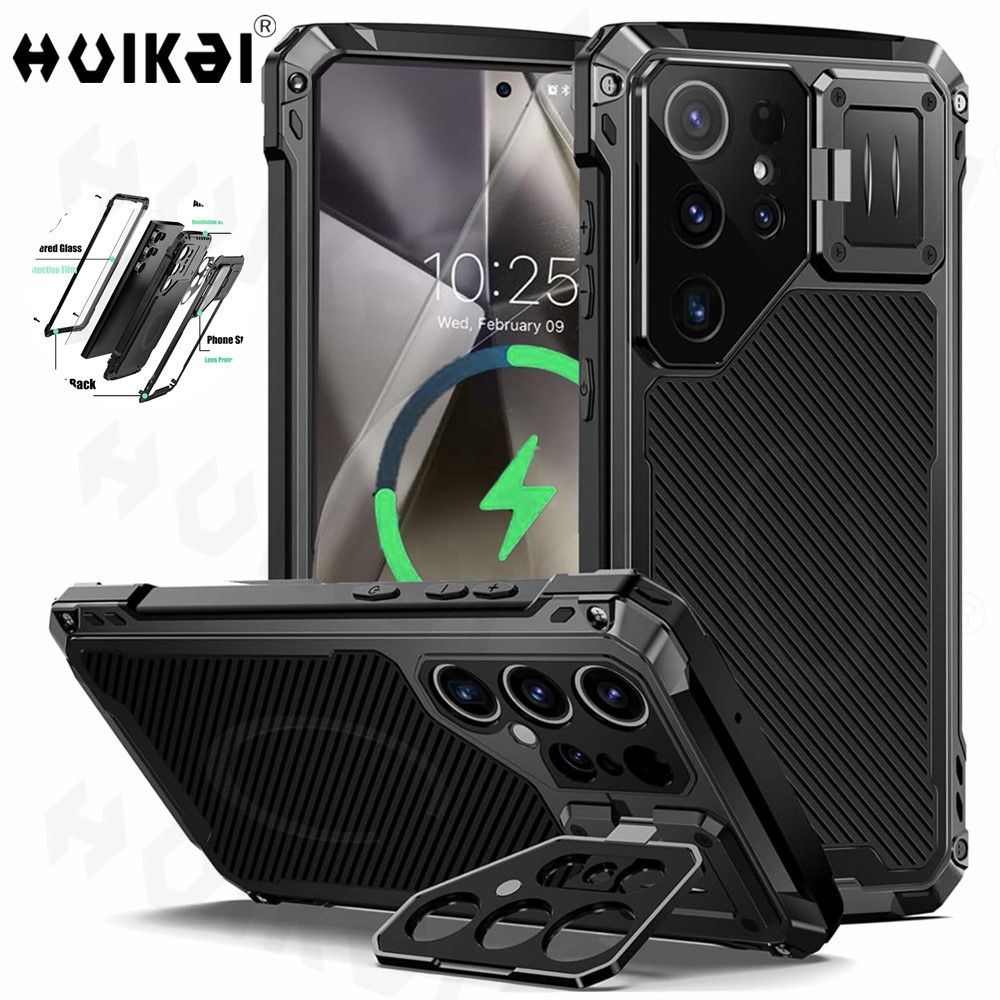 Heavy Duty 360 Full Body Protective Case - Casing Samsung Galaxy S24 Ultra 5G,