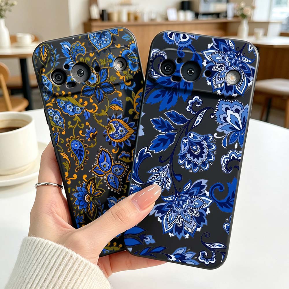 Vintage Floral Pattern Soft Case - Penutup Silikon Pola Bunga Desain Vintage