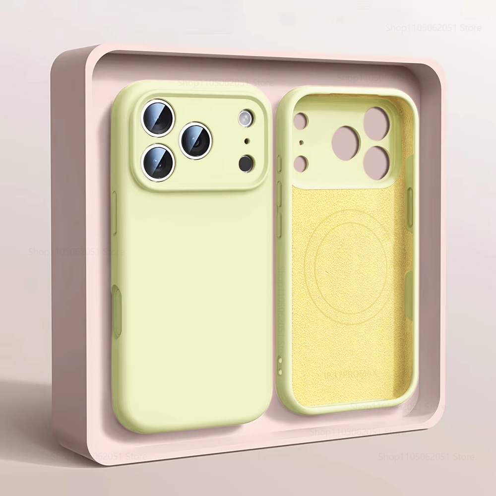 Liquid Silicone Magnetic Phone Case - Casing Ponsel Magnetik Magsafe Untuk iPhone