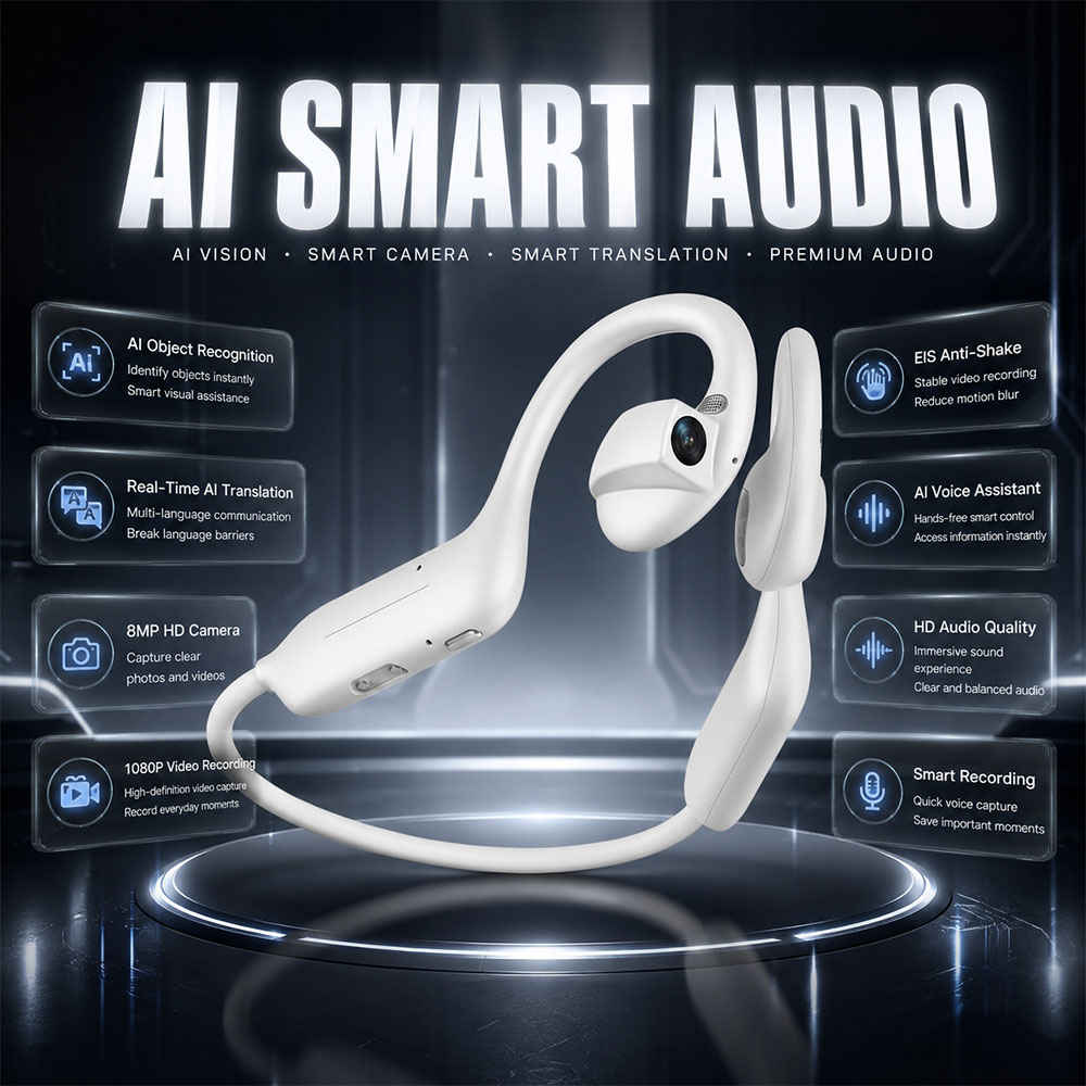 Earphones - Earphone Bluetooth UHD 1080P BARU dengan