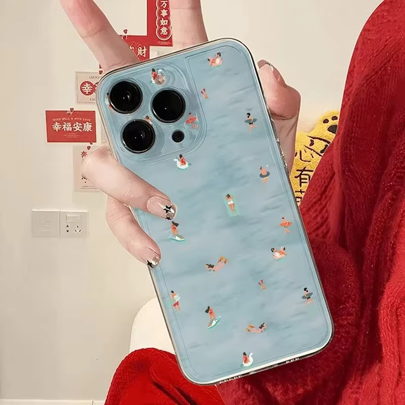 Casing HP Motif Renang Musim P - Clear Shockproof Bumper Case ulasan dan harga