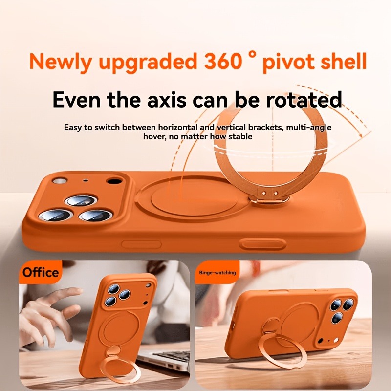 Casing Ponsel Silikon Cair den - Liquid Silicone Magnetic Phone Case ulasan dan harga