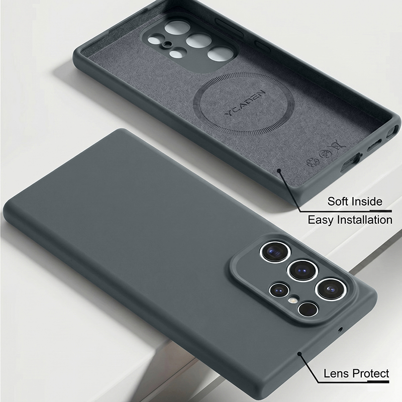 Casing Silikon Cair Lembut unt - Liquid Silicone Magnetic Phone Case ulasan dan harga