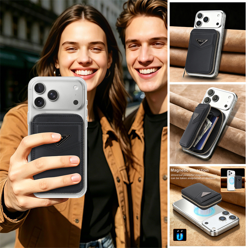 Dompet Resleting Tempat Kartu  - Leather Wallet Card Holder Phone Cover ulasan dan harga