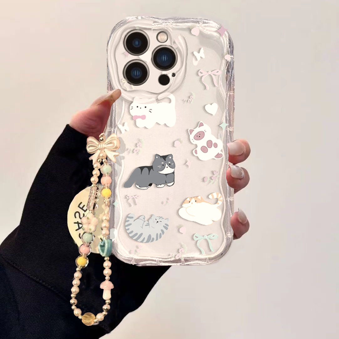 Casing Rantai Pergelangan Tang - Cute Cartoon Wrist Strap Silicone Case ulasan dan harga