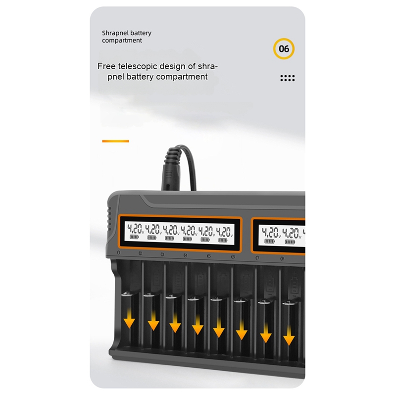 Pengisi Daya 18650 12 Slot Aa. - Chargers ulasan dan harga