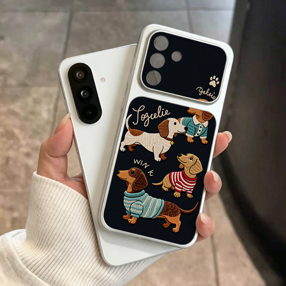 Casing Ponsel Kartun Dachshund - Cute Cartoon Wrist Strap Silicone Case ulasan dan harga