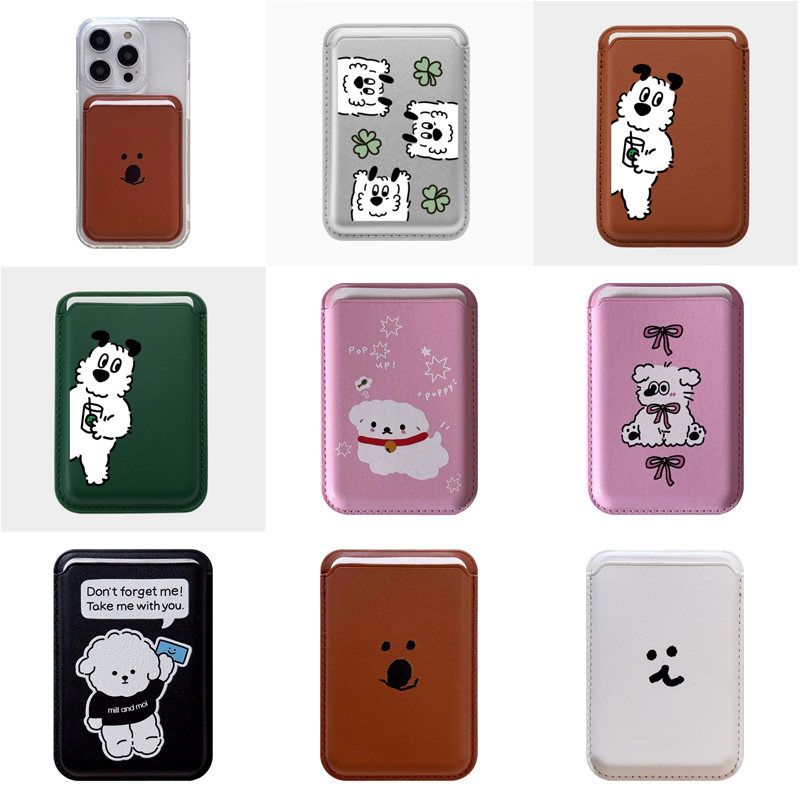 Casing Dompet Kartu Magnetik M - Leather Wallet Card Holder Phone Cover ulasan dan harga