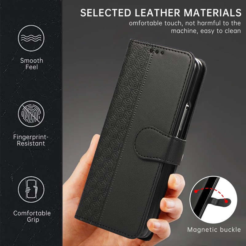 Casing Ponsel Lipat Kulit untu - Leather Wallet Card Holder Phone Cover ulasan dan harga