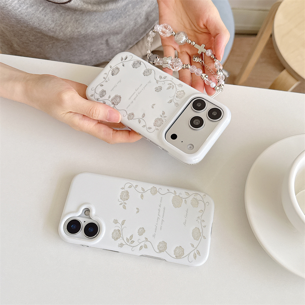 Casing Ponsel Vintage Silver R - Vintage Floral Pattern Soft Case ulasan dan harga