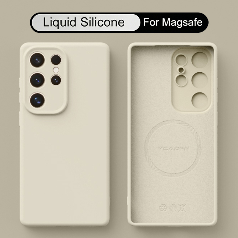 Casing Ponsel Silikon Cair Mag - Liquid Silicone Magnetic Phone Case ulasan dan harga