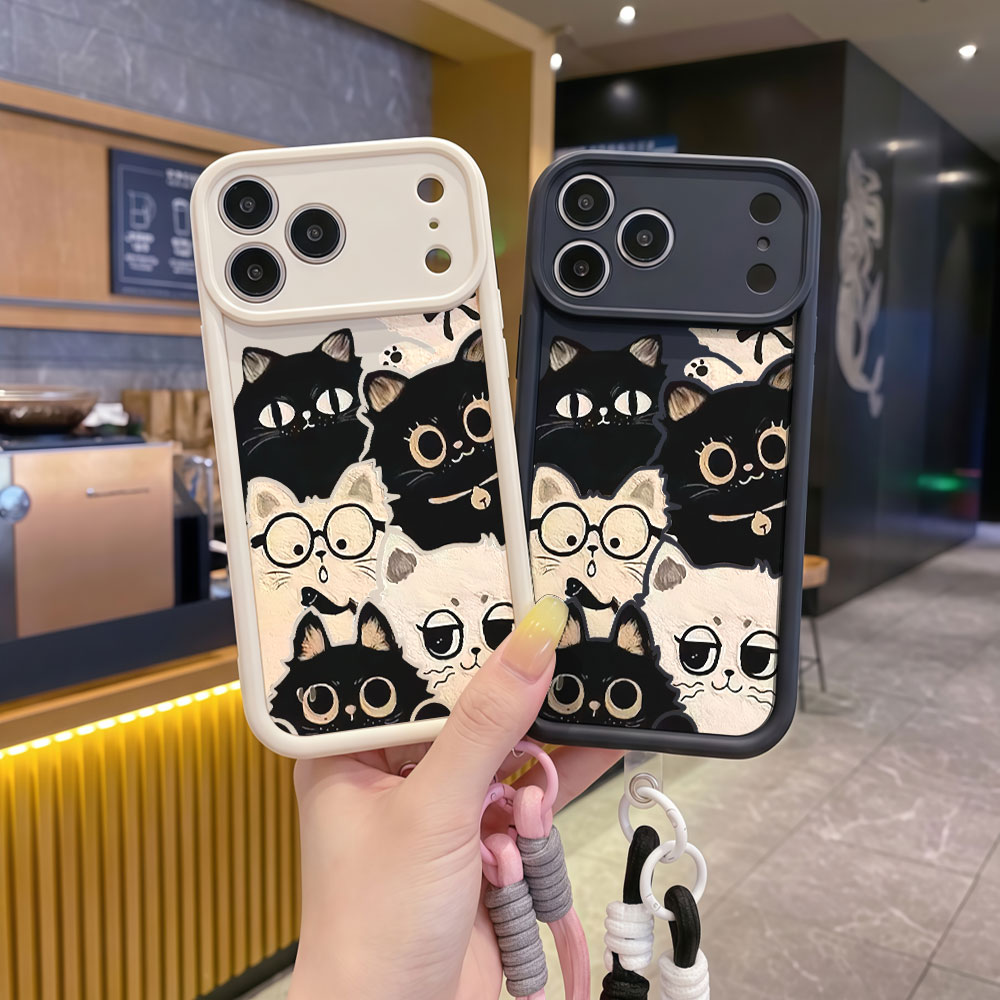 Casing HP Anti Benturan Motif  - Cute Cartoon Wrist Strap Silicone Case ulasan dan harga