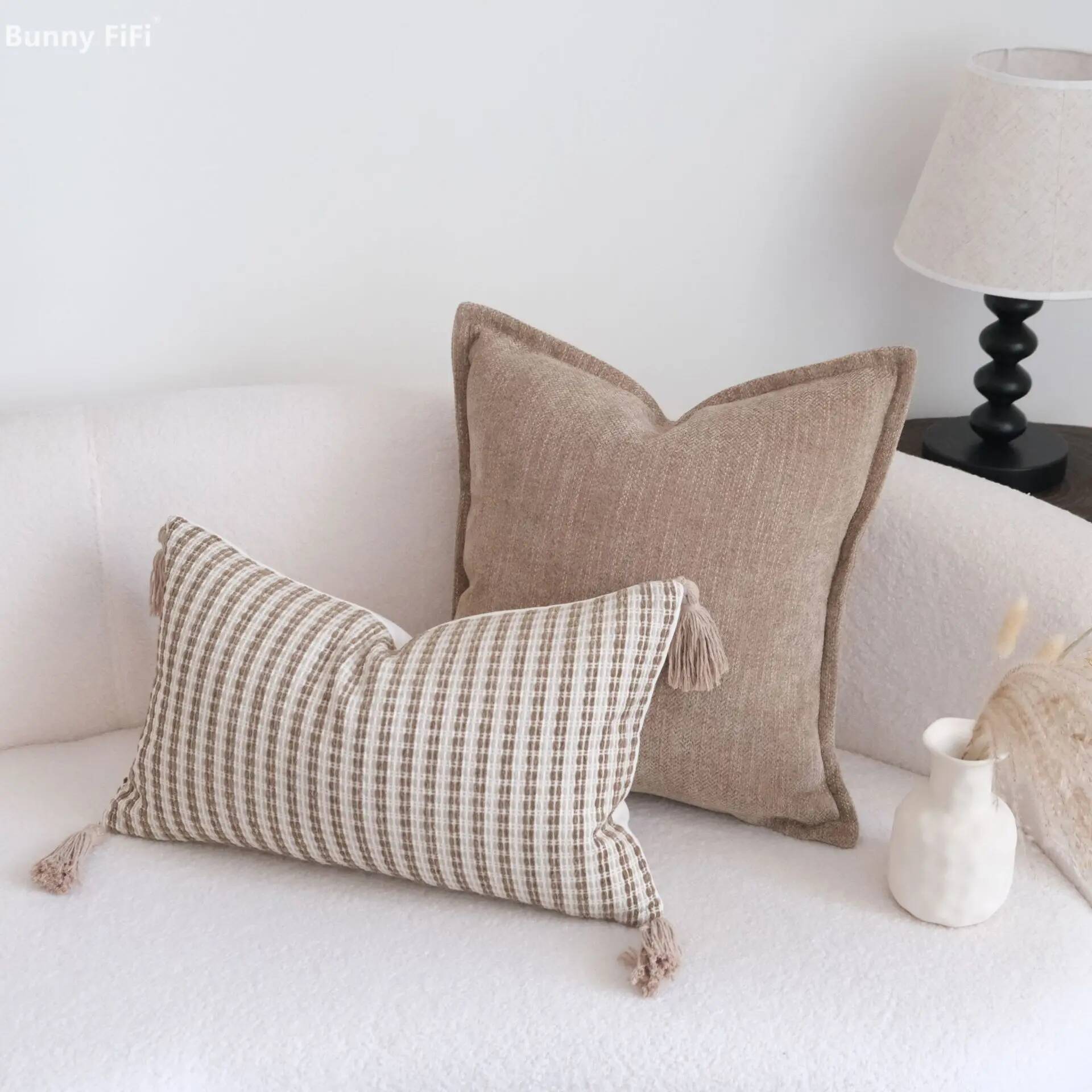Sarung Bantal Boho Motif Garis - Vintage Floral Pattern Soft Case ulasan dan harga