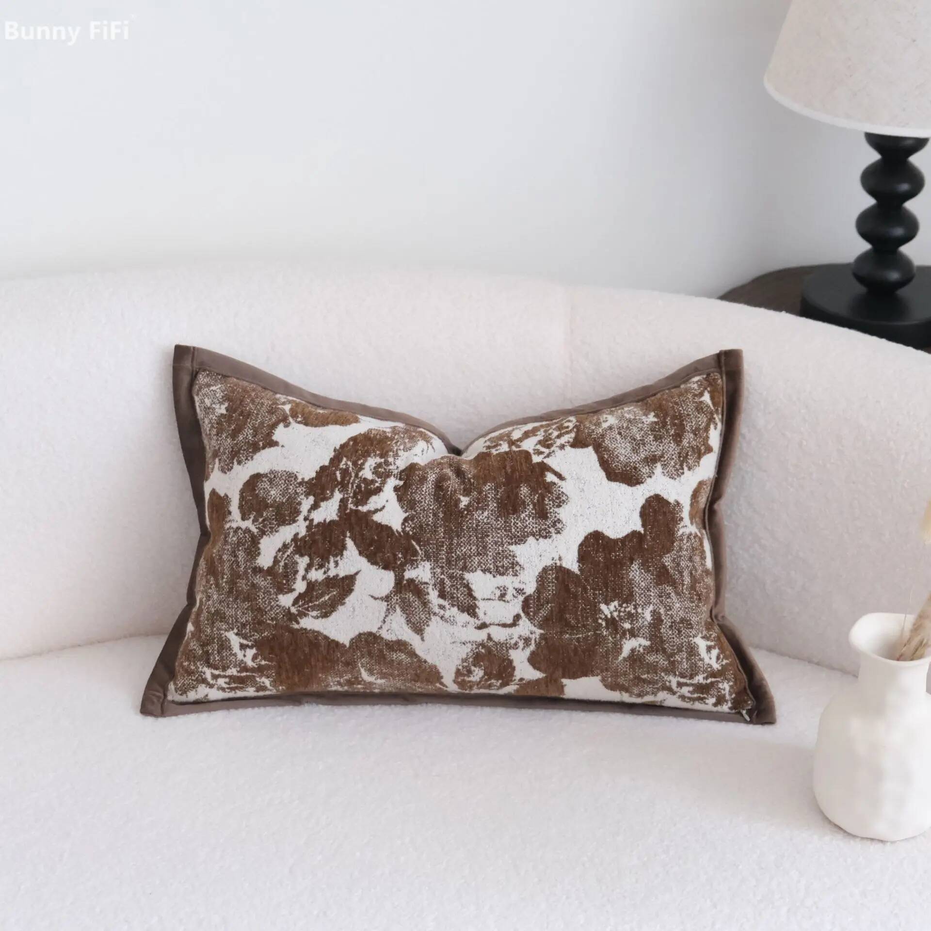 Sarung Bantal Boho Motif Garis - Vintage Floral Pattern Soft Case ulasan dan harga