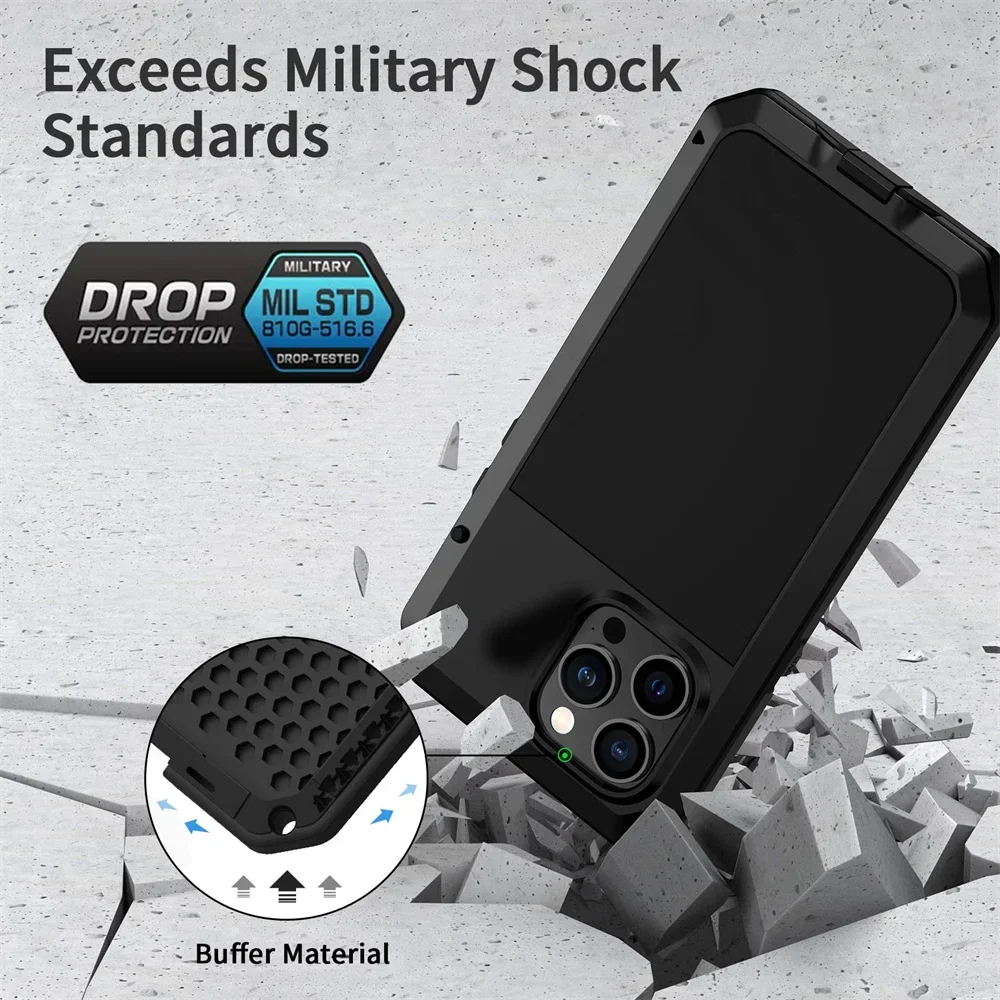 Casing pelindung HP, untuk iPh - Heavy Duty 360 Full Body Protective Case ulasan dan harga