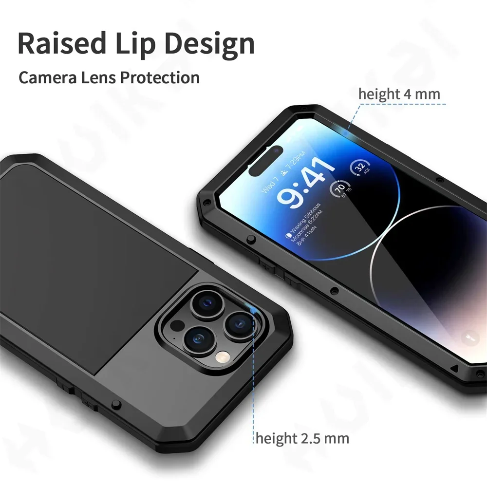 Casing pelindung HP, untuk iPh - Heavy Duty 360 Full Body Protective Case ulasan dan harga