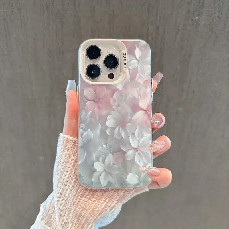 Casing Bunga Pink untuk iPhone - Screen Protectors ulasan dan harga