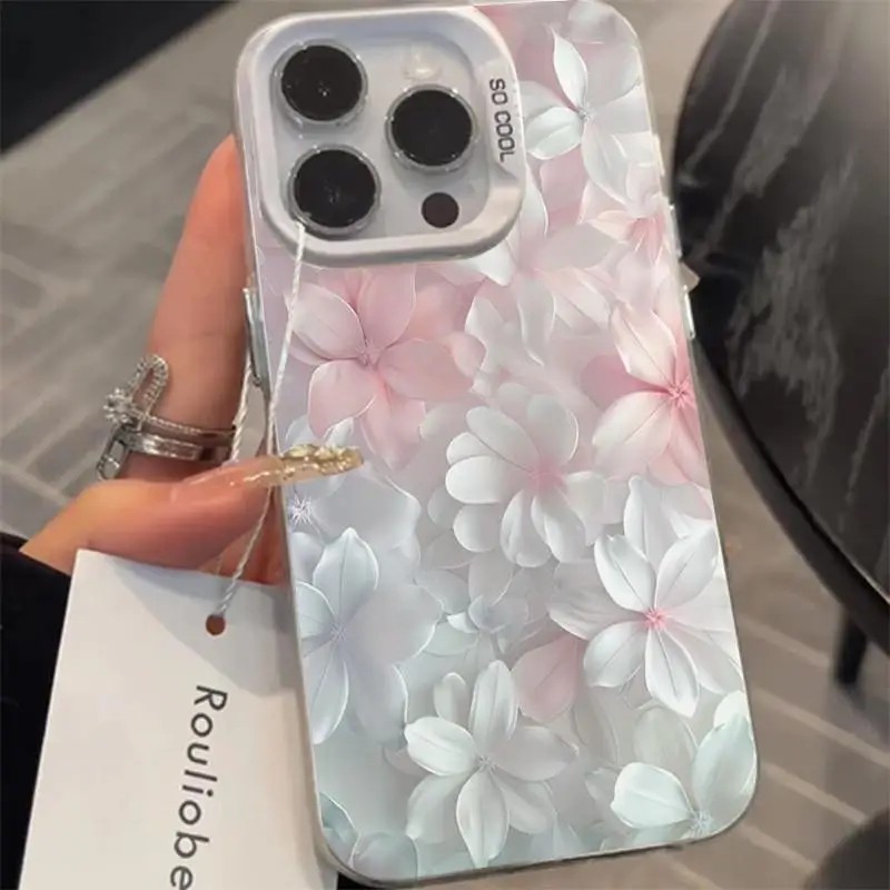 Casing Bunga Pink untuk iPhone - Screen Protectors ulasan dan harga