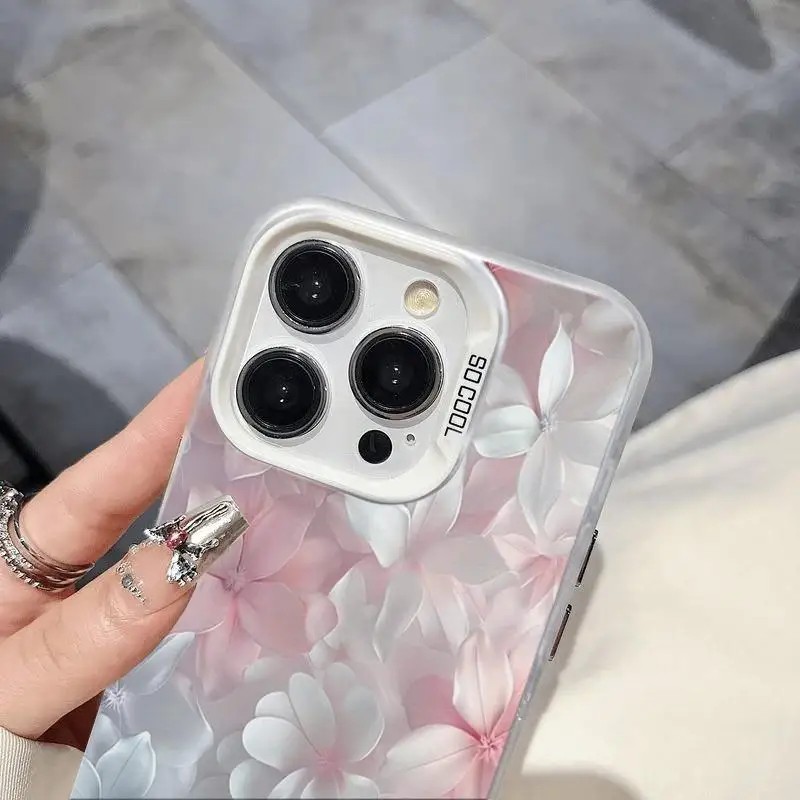 Casing Bunga Pink untuk iPhone - Screen Protectors ulasan dan harga