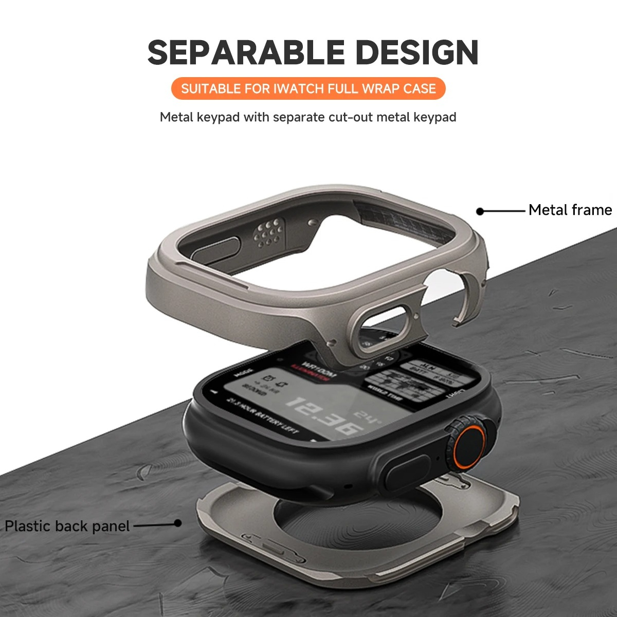 Casing Logam untuk Apple Watch - Metal Bumper Aluminum Frame Case ulasan dan harga