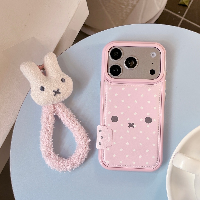 Casing HP Kulit Anti Jatuh Mot - Cute Cartoon Wrist Strap Silicone Case ulasan dan harga