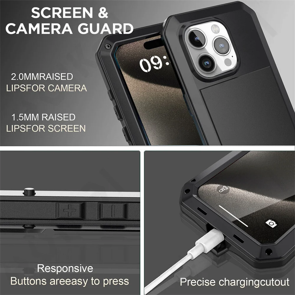 Casing iPhone 17 16 15 14 13 1 - Heavy Duty 360 Full Body Protective Case ulasan dan harga