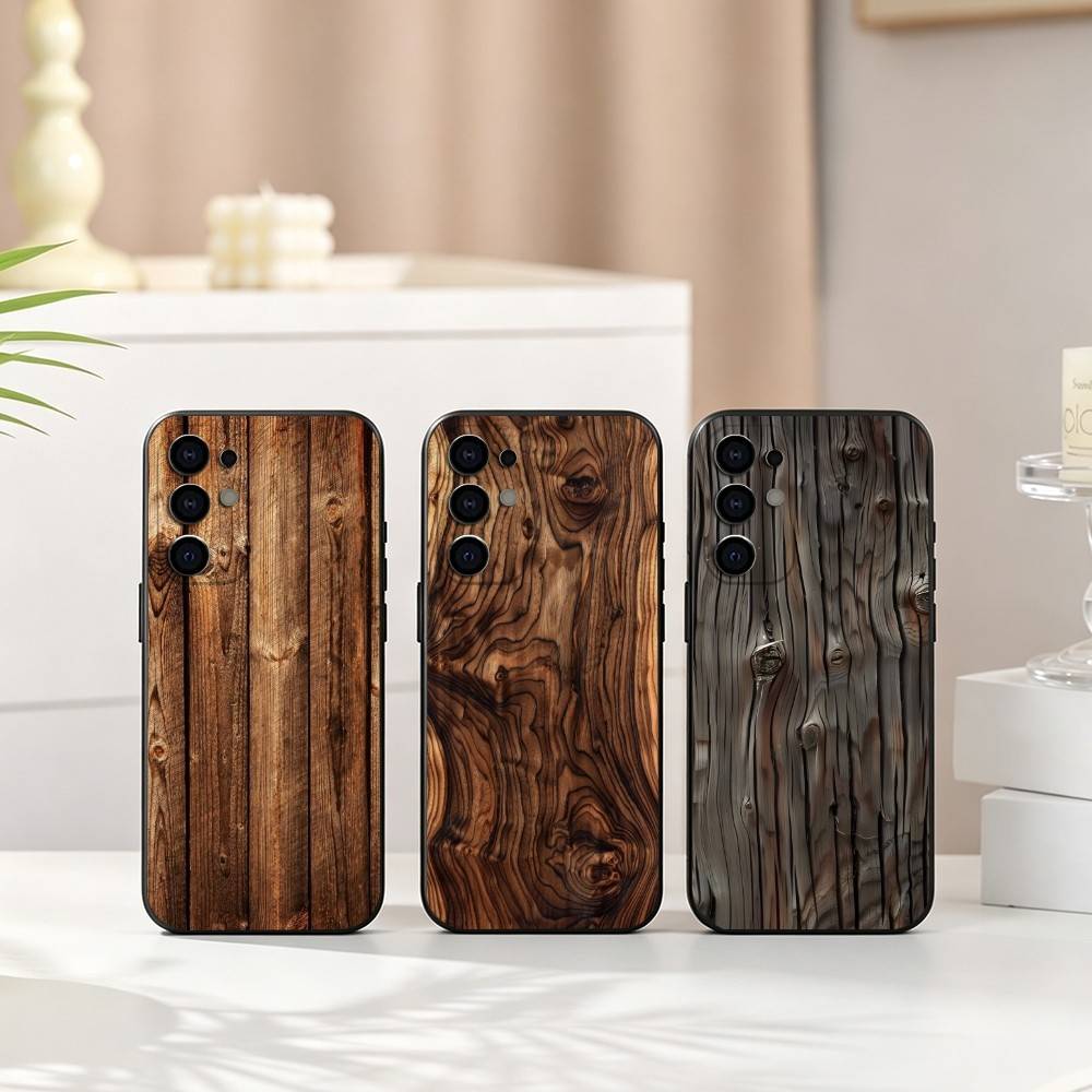 Casing Ponsel Pola Kayu Vintag - Vintage Floral Pattern Soft Case ulasan dan harga