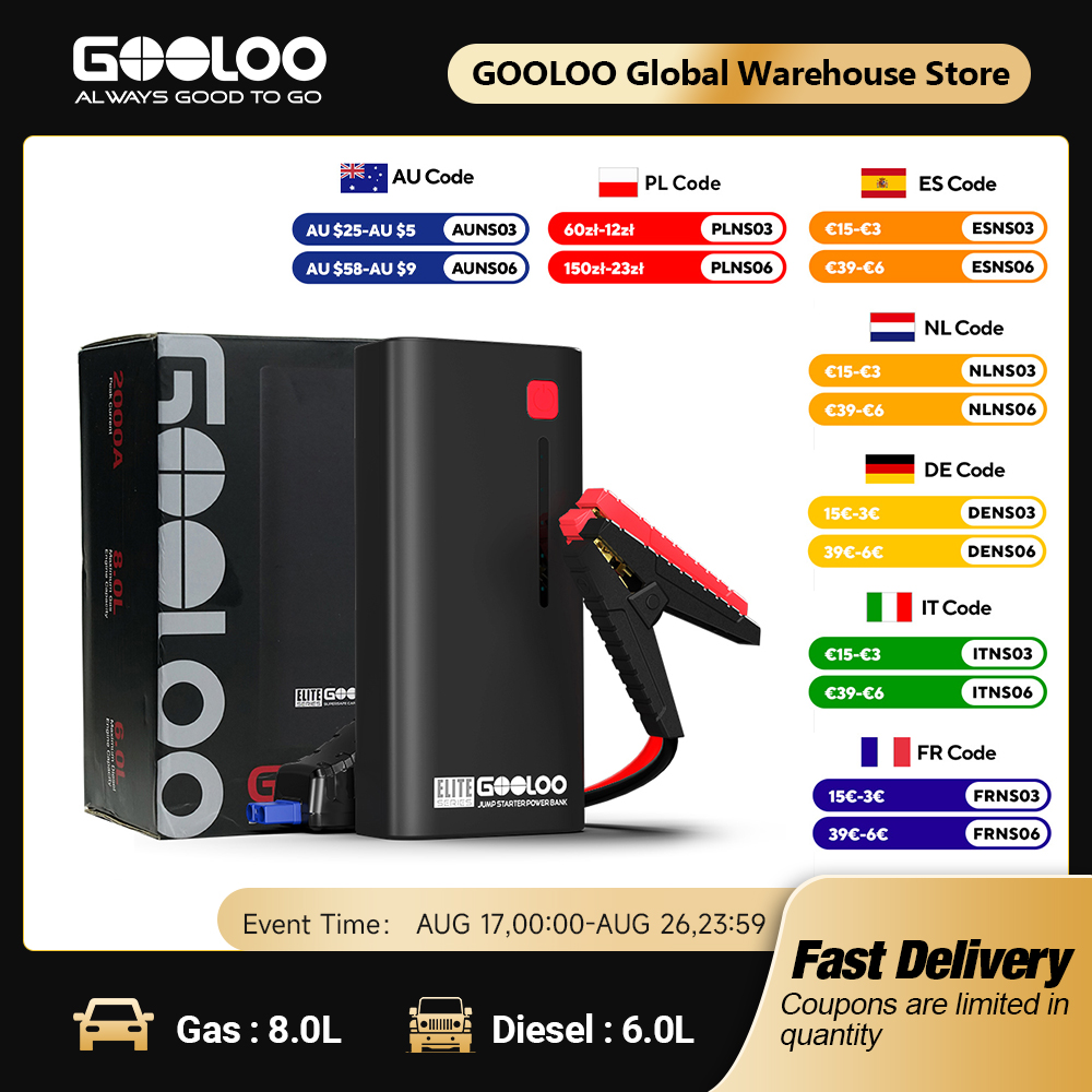 GOOLOO perangkat memulai Mobil - Power Banks ulasan dan harga