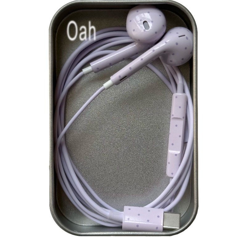 Oah Polka Dot Earphone Berkabe - Earphones ulasan dan harga