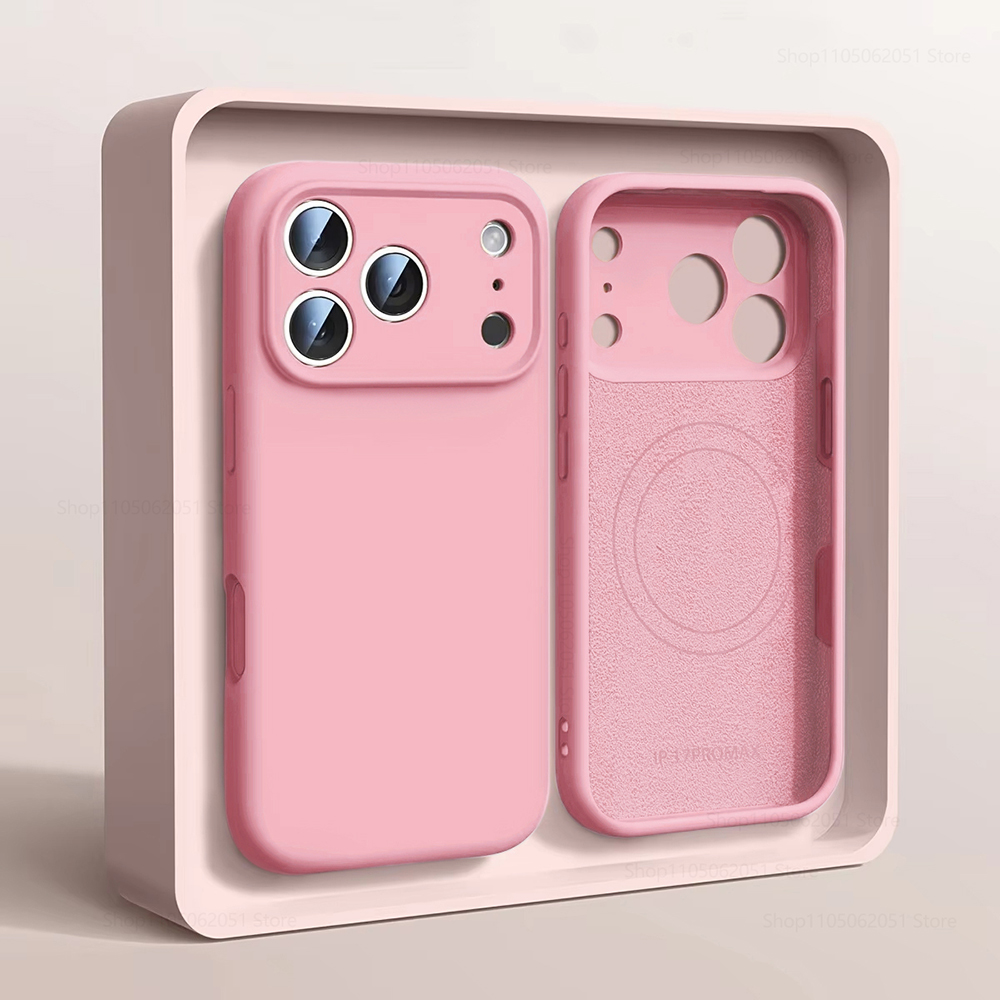 Casing Ponsel Magnetik Magsafe - Liquid Silicone Magnetic Phone Case ulasan dan harga