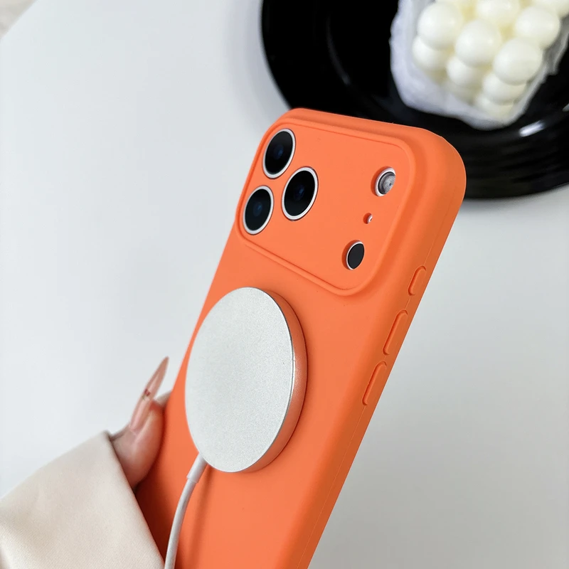 Casing Ponsel Silikon Cair Res - Liquid Silicone Magnetic Phone Case ulasan dan harga
