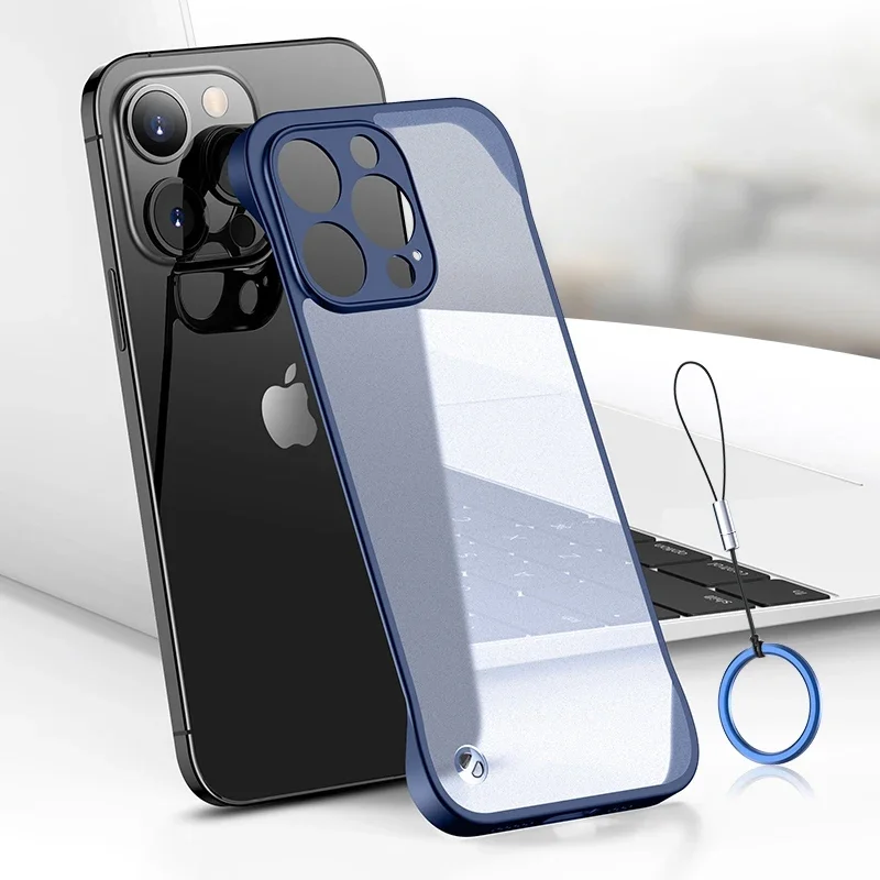 Casing Ponsel Tembus PC Keras  - Ultra Thin Frameless Phone Cover ulasan dan harga