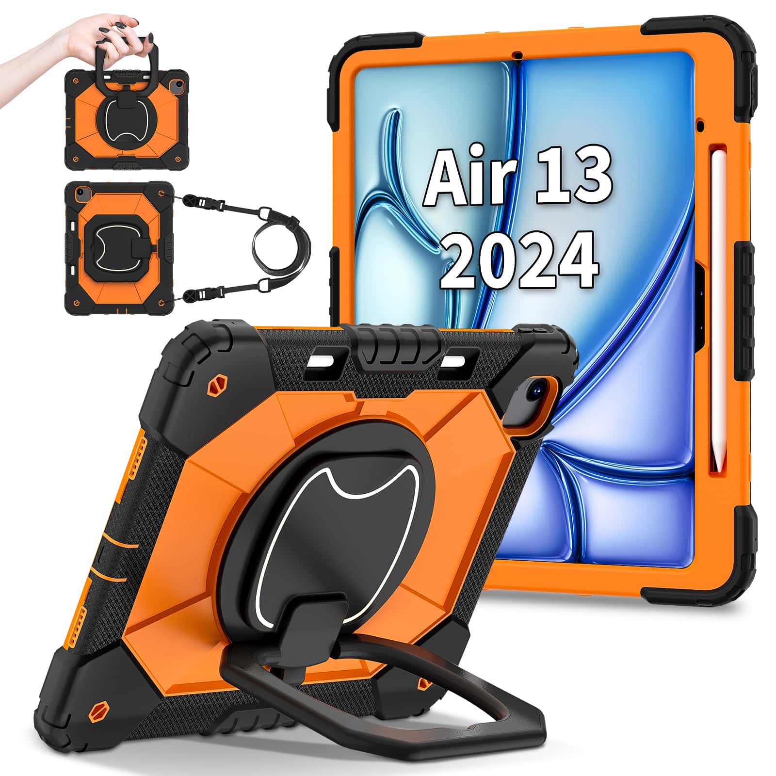 Casing iPad Pro 13 M5 Air 13 M - Heavy Duty 360 Full Body Protective Case ulasan dan harga