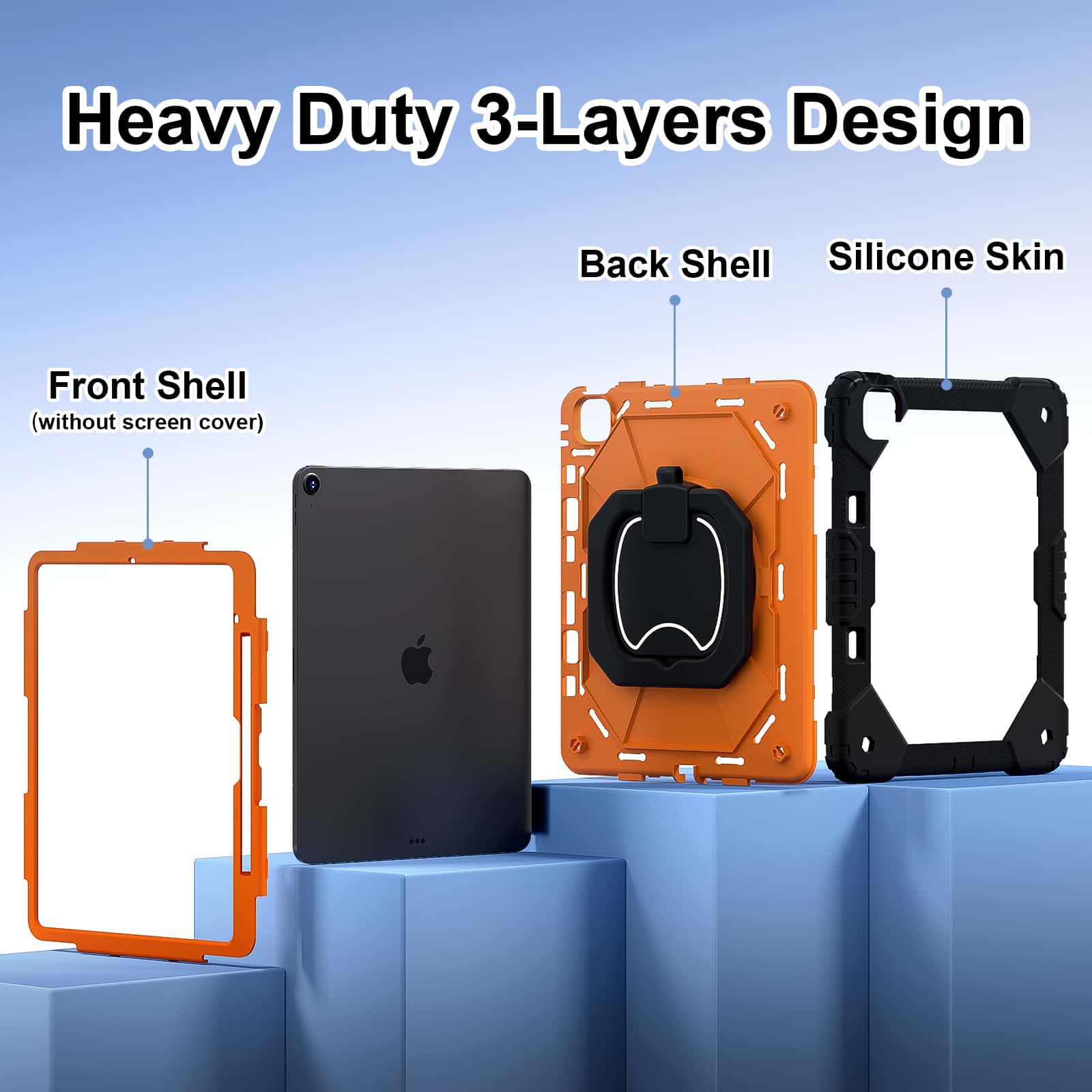 Casing iPad Pro 13 M5 Air 13 M - Heavy Duty 360 Full Body Protective Case ulasan dan harga