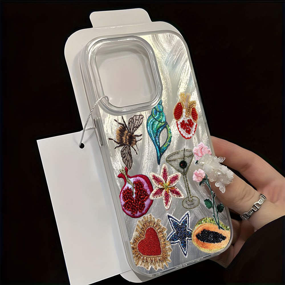 Casing HP Motif Kolase Bunga V - Vintage Floral Pattern Soft Case ulasan dan harga