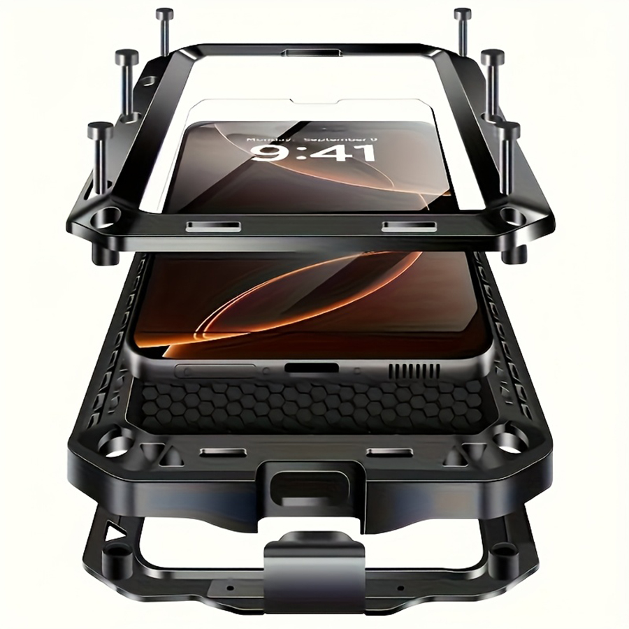 Casing Ponsel Pelindung Logam  - Heavy Duty 360 Full Body Protective Case ulasan dan harga