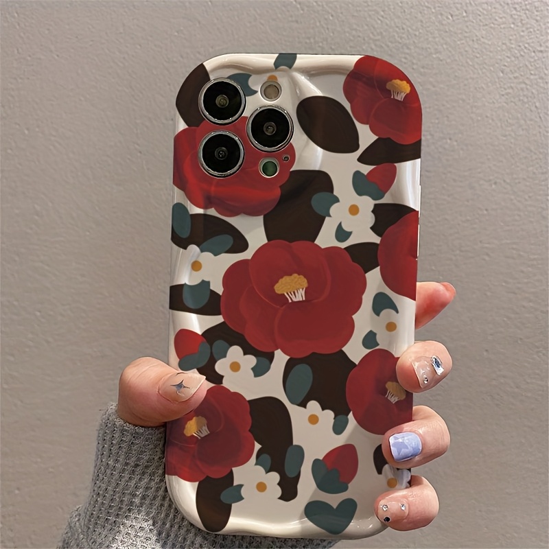 Casing Ponsel Motif Bunga Kame - Vintage Floral Pattern Soft Case ulasan dan harga