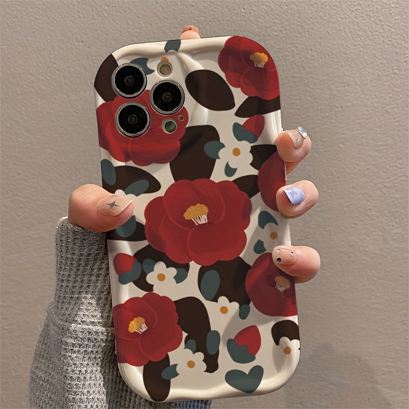 Casing Ponsel Motif Bunga Kame - Vintage Floral Pattern Soft Case ulasan dan harga